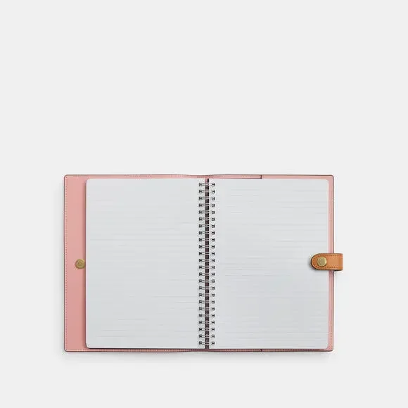 ❌SOLD❌ Coach Powder Pink Notebook In Signature Canvas - Picture 2 of 10